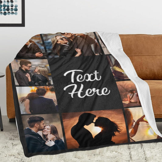 Custom Blanket for Girlfriend Boyfriend Gifts Personalized