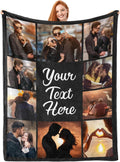 Custom Blanket with Picture Text Customized Blanket