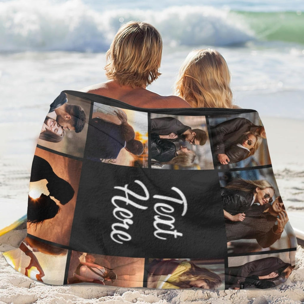 Custom Blanket for Girlfriend Boyfriend Gifts Personalized